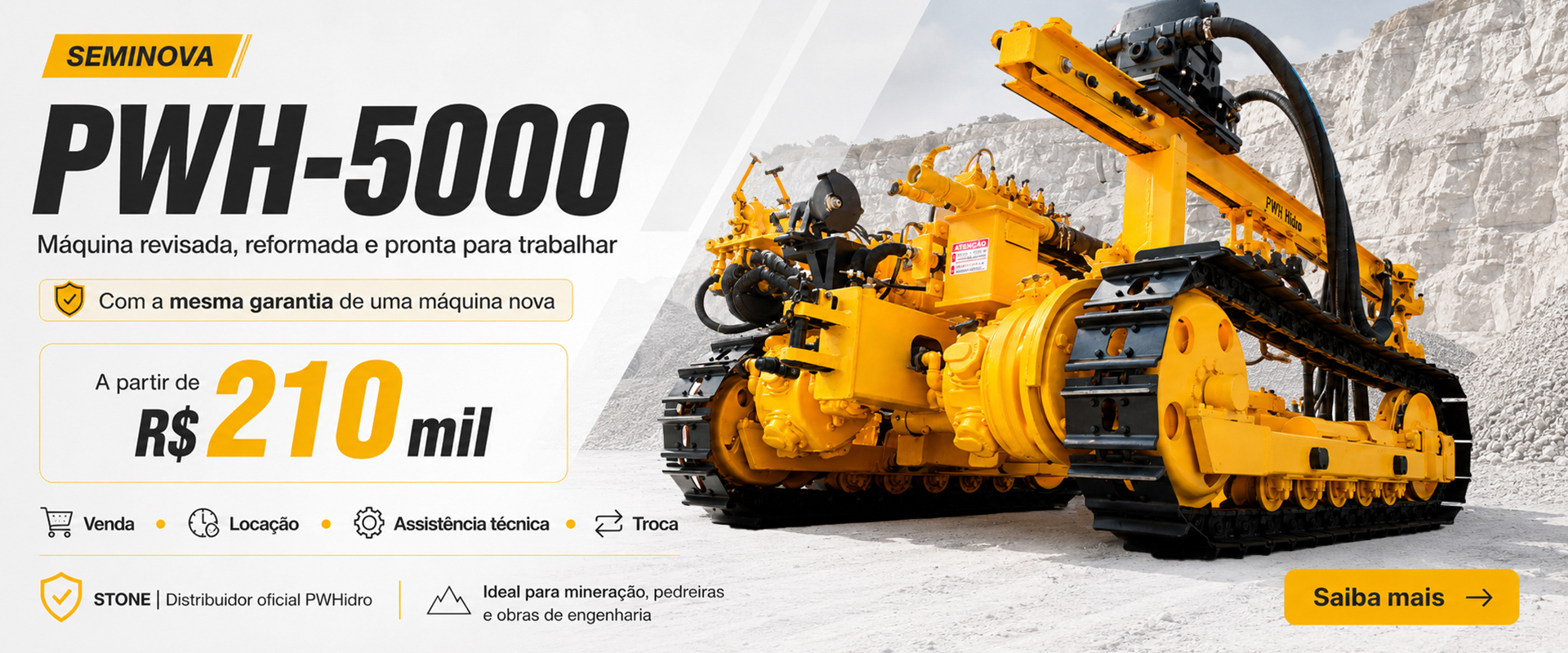 Carreta PWH5000-seminova reformada