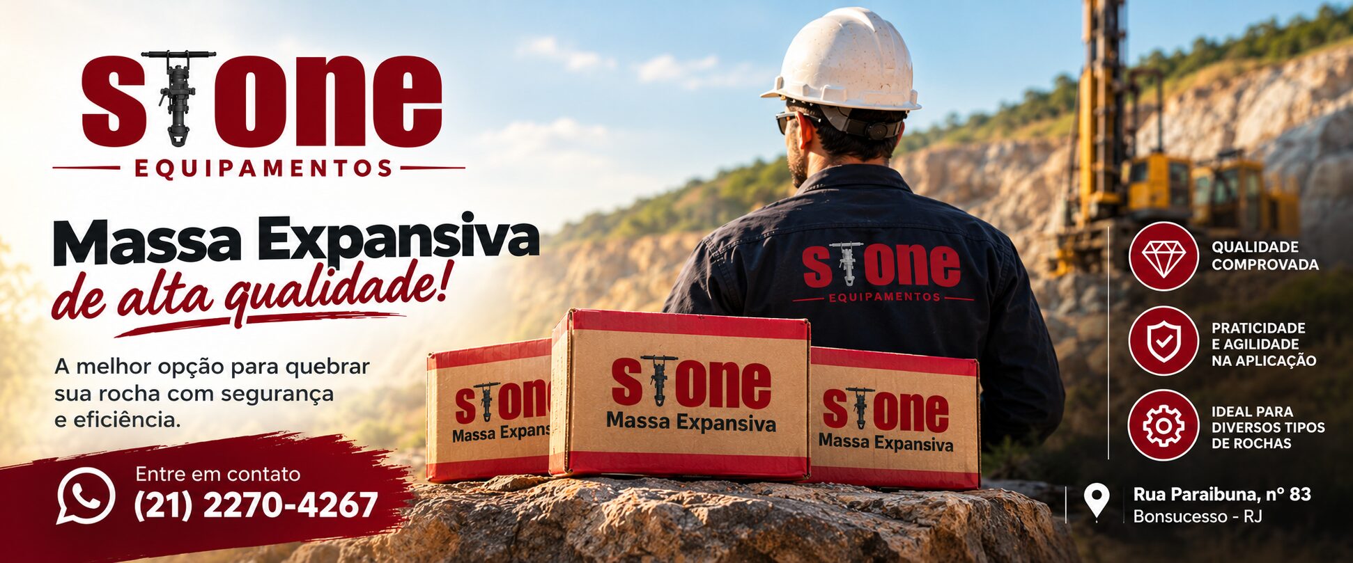 Banner Stone_ Massa Expansiva de Alta Qualidade